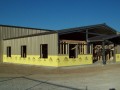 cook auction pre-engineered building being constructed