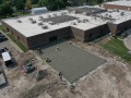 concrete flatwork completed for building addition