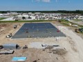 aerial view of concrete flatwork